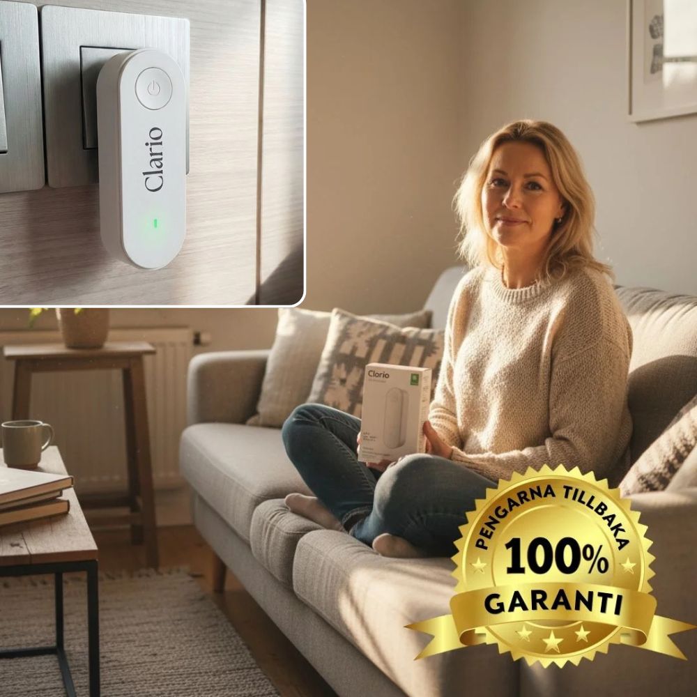 Clario™ Luftjonisator – Eliminera dammkvalster för gott