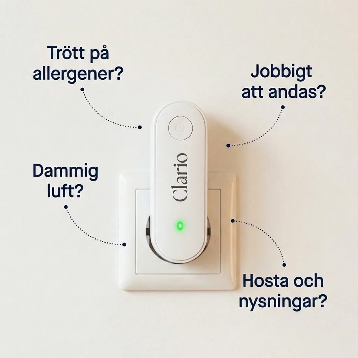 Clario i vägguttaget